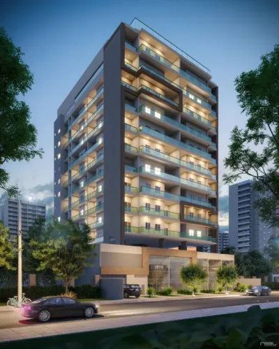 3 Quartos de 84 m² de frente, 100% sol da manhã