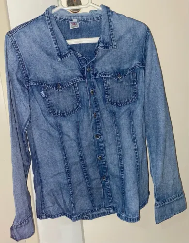 Camisa Jeans Feminina