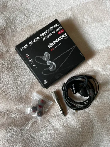FONE IN-EAR PROFISSIONAL RETORNO DE PALCO SOUNDVOICE IE-01