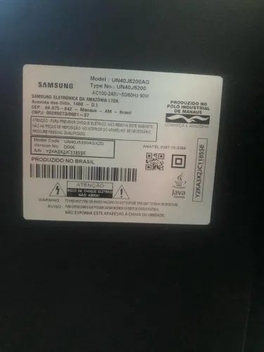 TV Samsung UN40J5200AG defeito TELA BRANCA