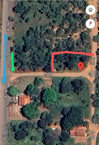 Lote de Esquina nas Mansões das Águas Quentes já desmembrado em 03 lotes