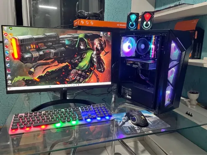 Pc gamer Completo R5 4600G + 1660 Super+ 16Ram 3600mhz