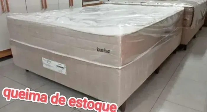 Cama box casal 138x188 Topázio ( entregamos em até 24 horas )