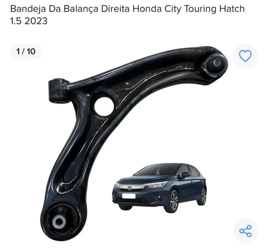 Bandeja da Balança Dianteira Direita Honda City Touring