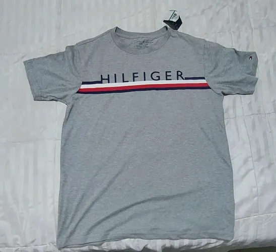 Camisa original cinza tommy-hilfiger tamanho 18