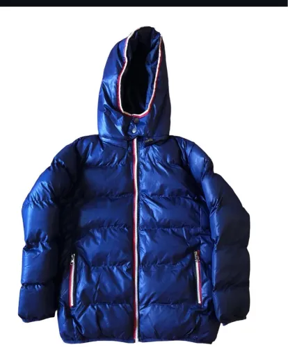 Jaqueta infantil Azul Puffer com Capuz - Conforto e Estilo