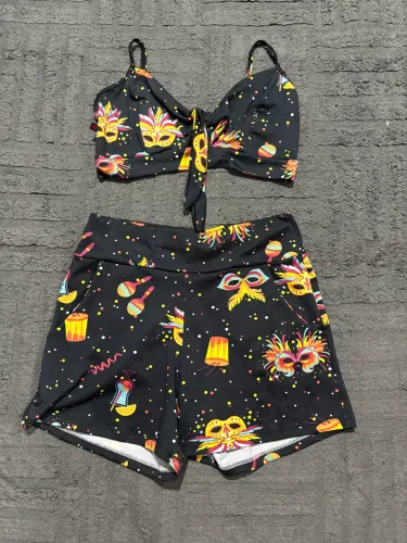 Conjunto estampado carnaval 