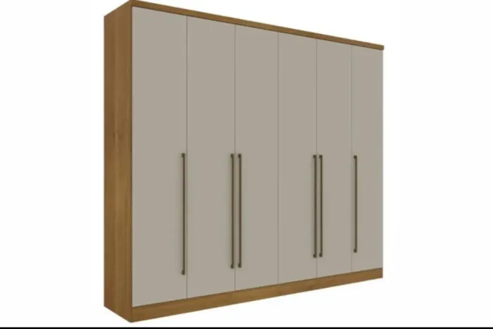 Guarda-Roupa 6 Portas Amadeirado 2,70m OFERTA r976