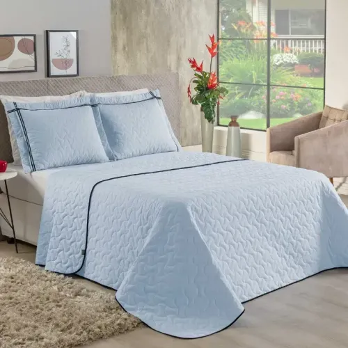 Cobre Leito para Cama Azul Bebê
