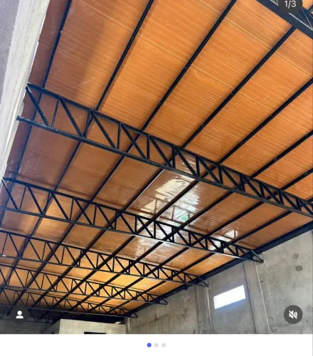 Telha bandeja amadeirada clara