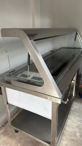 Balcão Refrigerado Tipo Subway - Inox com Vidro