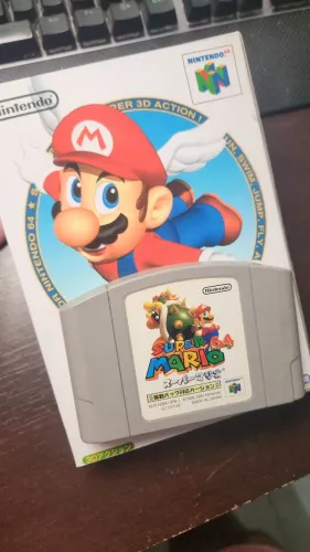 Jogo Mario 64 original Japonês (caixa repro) Nintendo 64