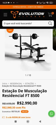 Estação de musculação FT 8500