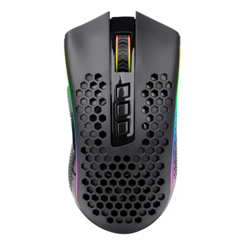 Mouse Gamer Sem Fio Redragon Storm PRO RGB 1600 Dpi 8 Botões Wireless Preto M808-KS