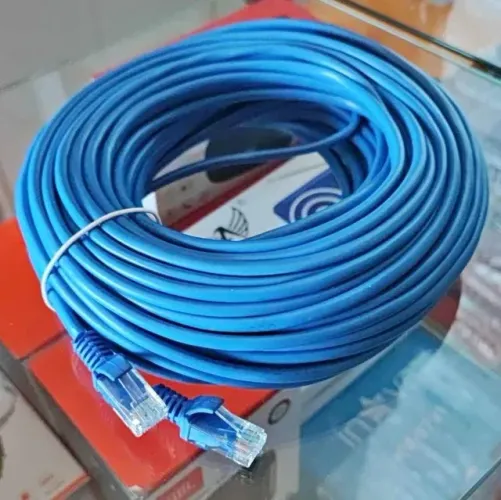 Cabo de Rede Profissional RJ45 30 Metros - Internet Estável Cat5