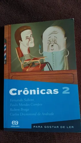 Livro Crônicas 2 - Fernando Sabino, Ed ática 