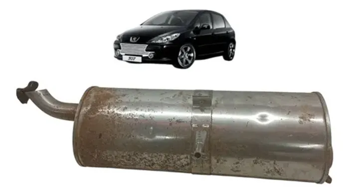 Escapamento Silencioso Peugeot 307 2007 2008 2009 2010