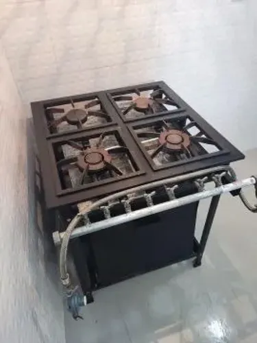 fogão industrial 4 bocas com forno cristalaço