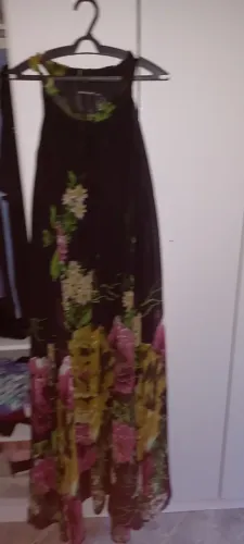 vestido longo fresco preto tam g gde ...há mais modelos e tamanhos zap 11- *