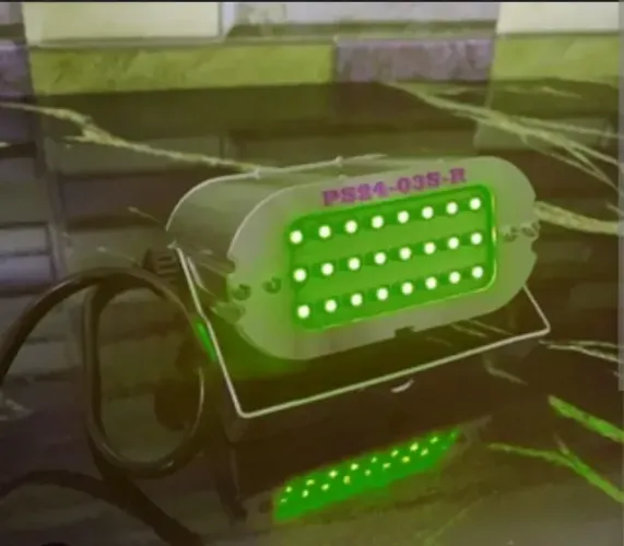 Mini Strobo Room 24 Led Efeito Câmera Lenta Disco Flash Iluminação Festa Verde