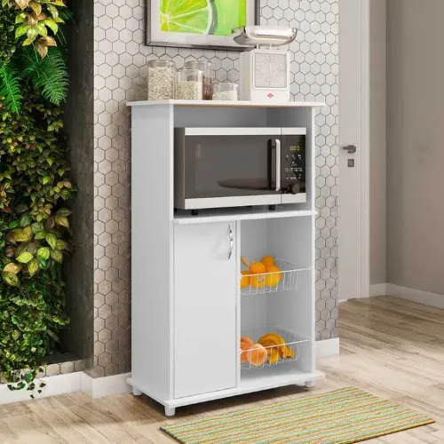 Balcao NT 3075 1P1N2Cestos Branco New Notavel sr