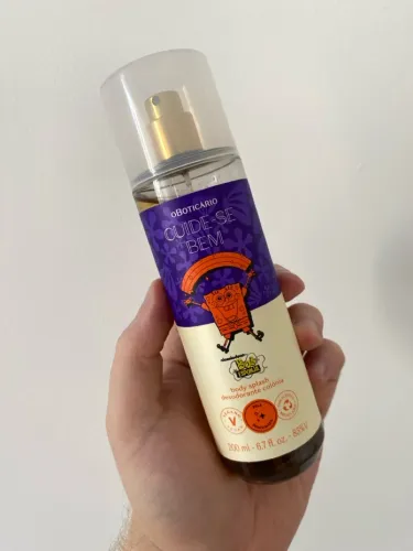 body splash + lip tint bob esponja boticário
