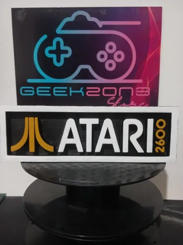 Placa decorativa 3D Atari 2600