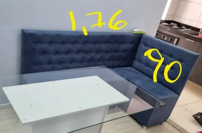 Vendo ou troco Banco Alemão para Cozinha 1,76m x 90cm ** troco por ar portatil 110v**