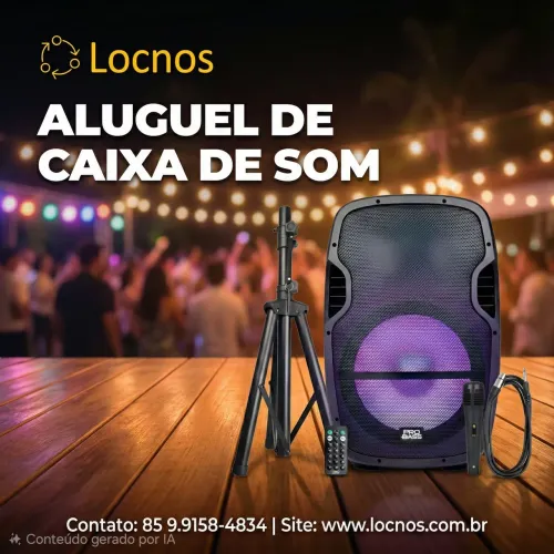 Aluguel de caixa de som microfone