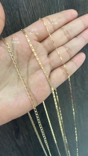 Cordões minimalistas, em ouro 18k, elegância e sofisticação, vários modelos a sua escolha.