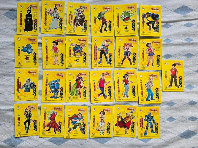 Lote com 25 cartas Turma da Mônica Jovem - Jogo de Cartas
