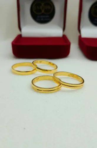 Alianças em Prata banhado a Ouro/ Anéis de Ouro alianças em Ouro- Elegância e Sofisticação