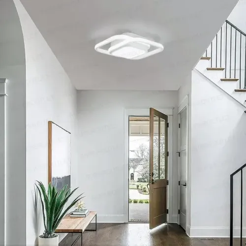 Luminária LED Sobrepor 18W 3 em 1 Dimerizavel com Controle Remoto (Cor Preta ou Branca)