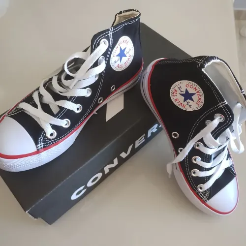 Tênis Converse All Star Cano Alto Preto - Novo Nunca Usado [Réplica]
