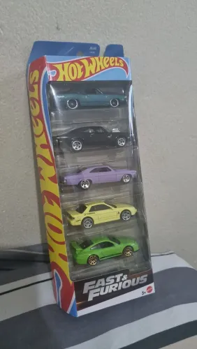 Hot Wheels Pacote com 5 carrinhos, FAST FURIOUS