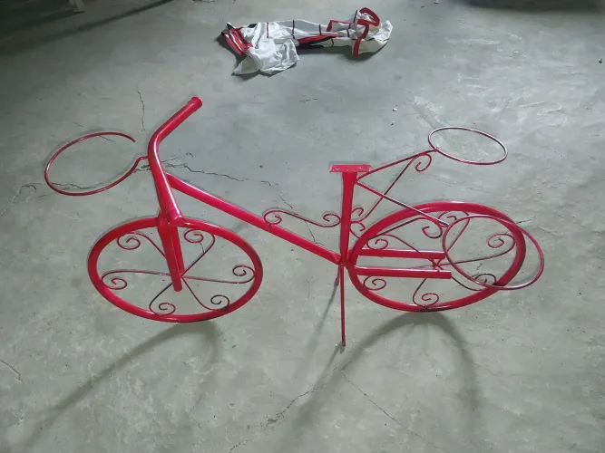 Bicicleta enfeite para planta