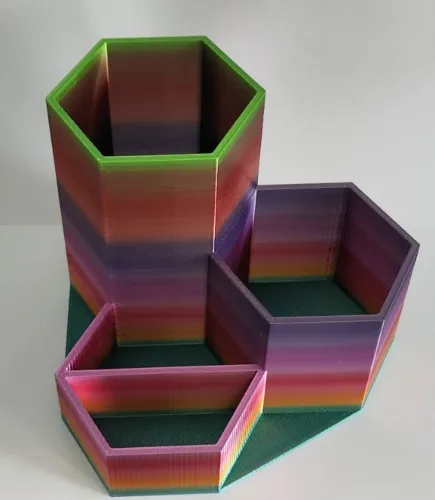 Porta canetas com 4 divisórias