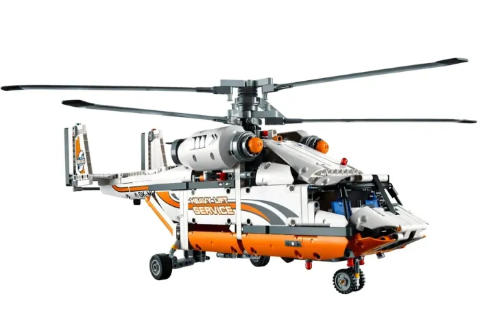 BLOCOS DE MONTAR HELICÓPTERO COM 1042 PEÇAS + MOTORIZAÇÃO PARA GIRAR AS HELICES MARCA MEGA
