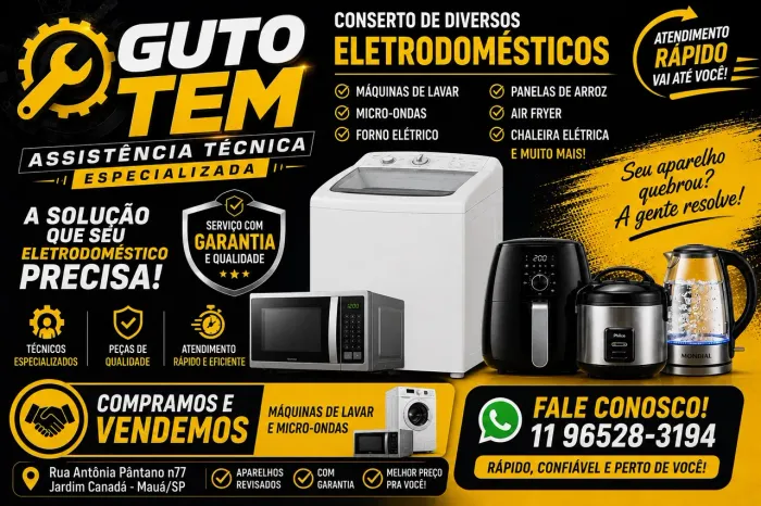 Conserto de Máquina de Lavar - Assistência Técnica