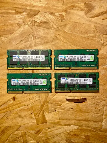 Kit 04 memórias ram ddr3 Samsung 2gb pc3 10600s
