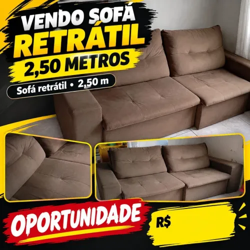 Sofá retrátil 2.50 metros