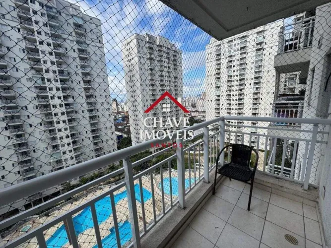 Apartamento com 2 dormitórios para alugar, 62 m² por R$ 5.000,01/mês - Marapé - Santos/SP