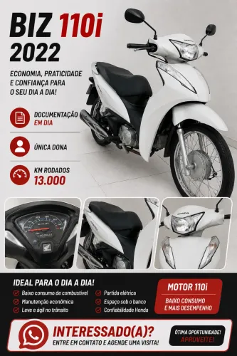 Biz 110i 2022 à venda