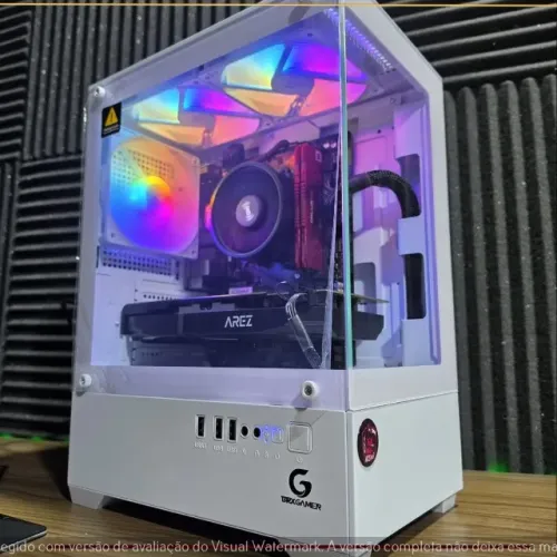 PC Gamer Ryzen 5 5500 RX 580 8GB 16GB DDR4 2666 SSD 240GB + HD 1TB A320M S2H