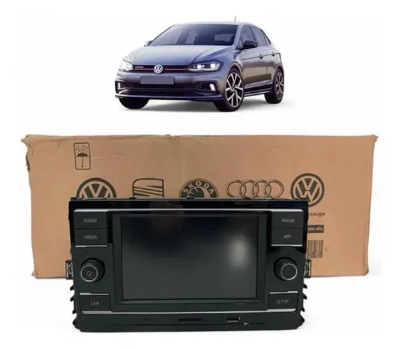 Central Multimidia Volkswagen Virtus 2018 2019 2020 Origin Preto
