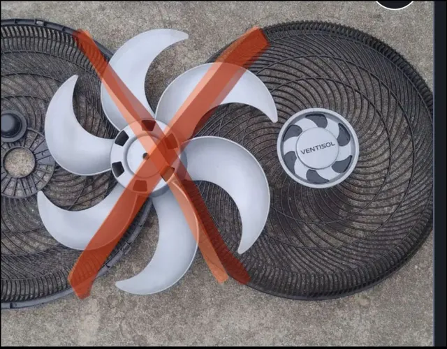 Grade Frontal/Traseira Ventilador de Coluna. Peças avulsas R$ 20 a 35 reais.Ventisol 40cm