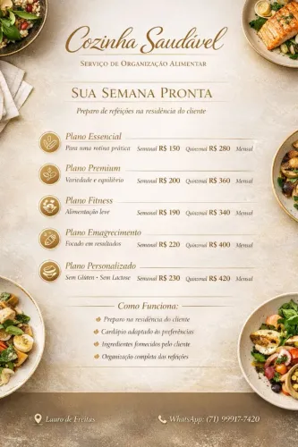 Comida Saudável e Praticidade 