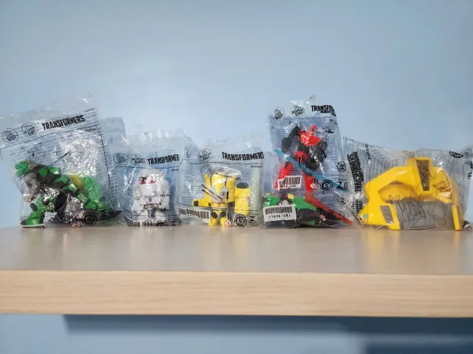 Transformers McDonald's 2019 - 6 Itens da Coleção Oficial