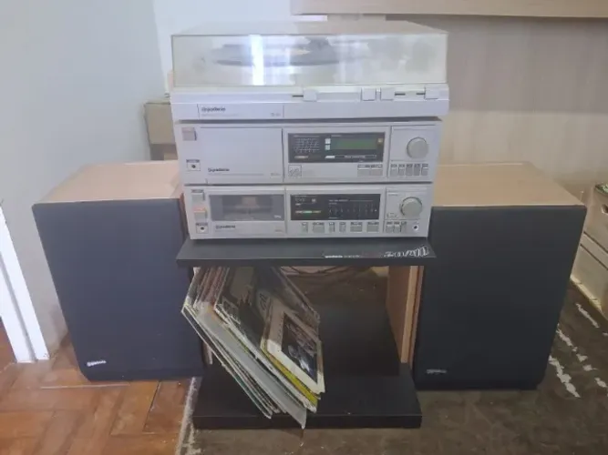 Aparelho de Som Gradiente DS20 Completo com Caixa de som Master 56 e Rack