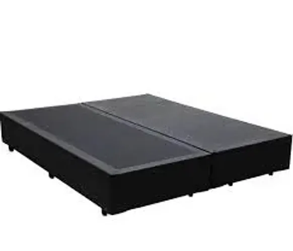 Base Box Casal Bipartido Blindado Preto - Entrega Rápida!
